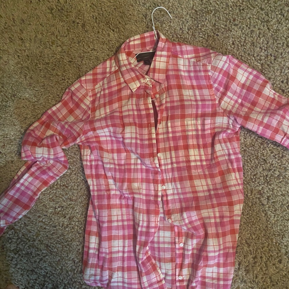J.crew womens plaid shirt